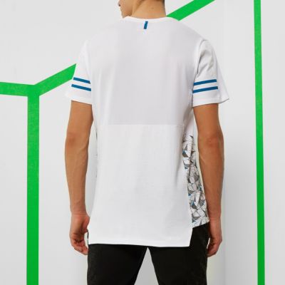 RI Active white print mesh sports T-shirt